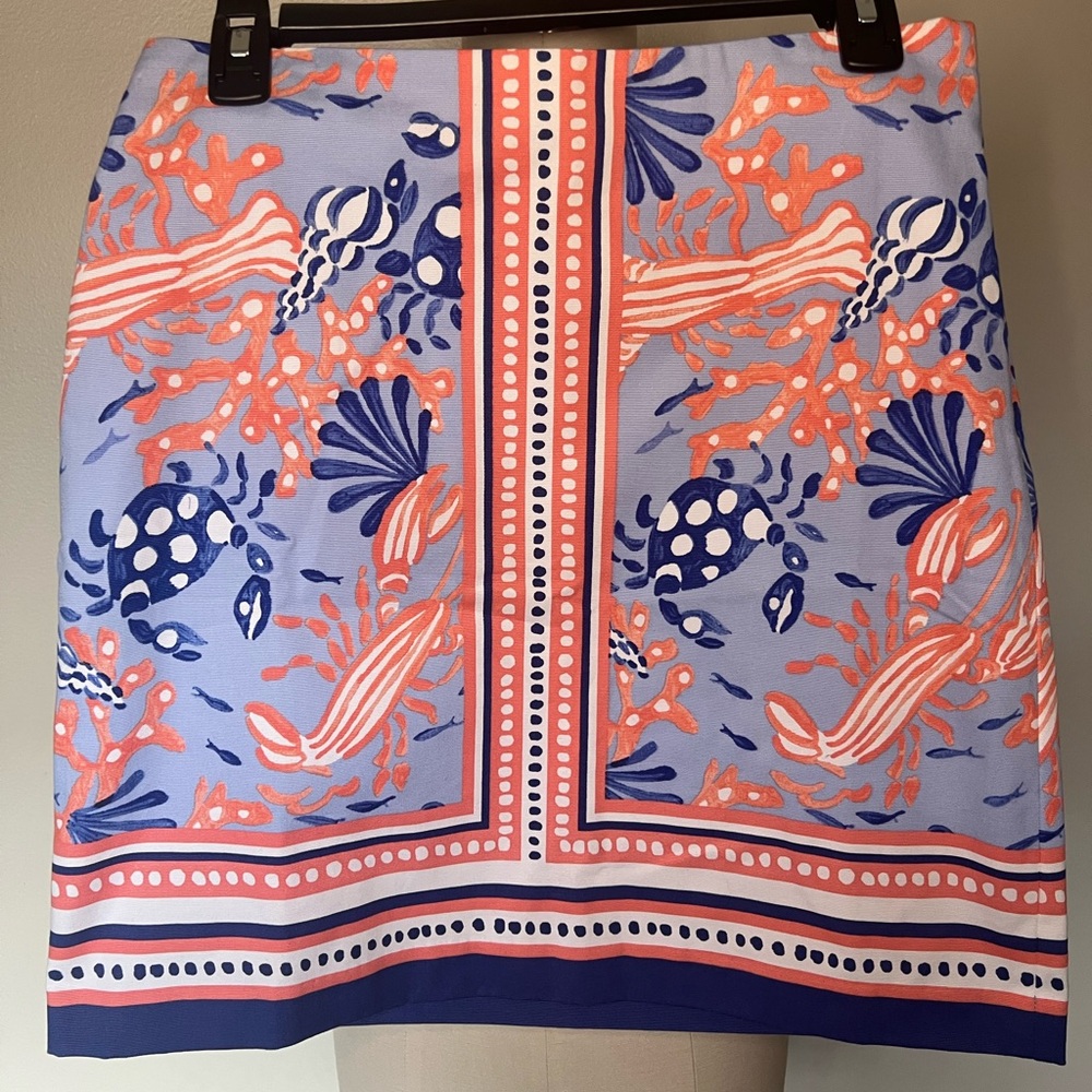 Talbots Nautical Print Skirt